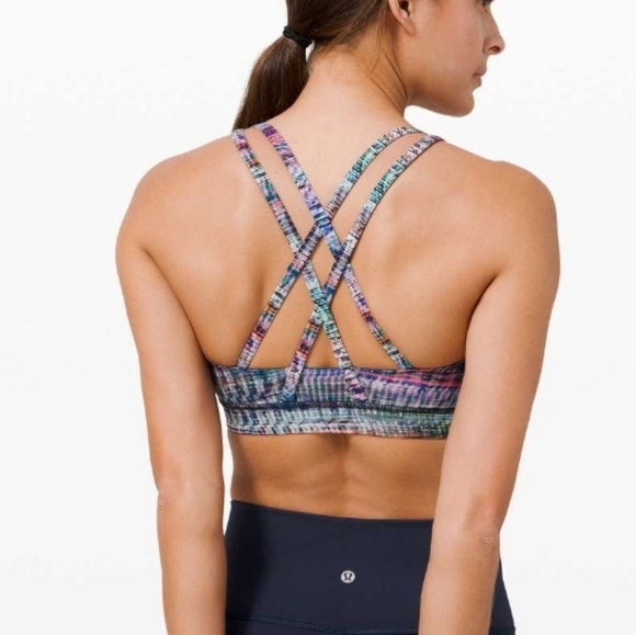 LULULEMON Multi Color Energy Bra Medium Support, size 10 - Picture 9 of 10
